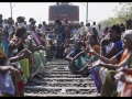 Barrage de la ligne de train Delhi-Bombay.